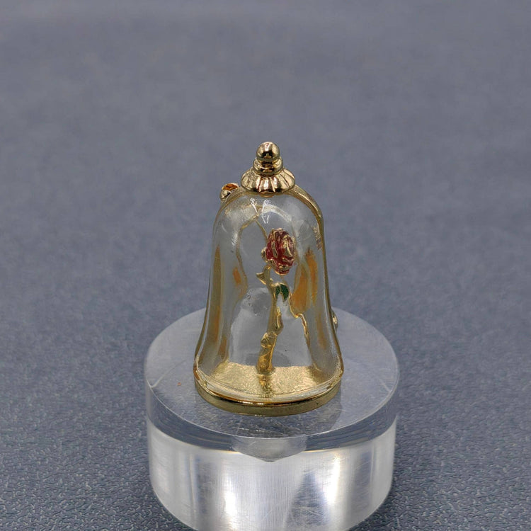 Rose In A Bottle Vintage Brooch