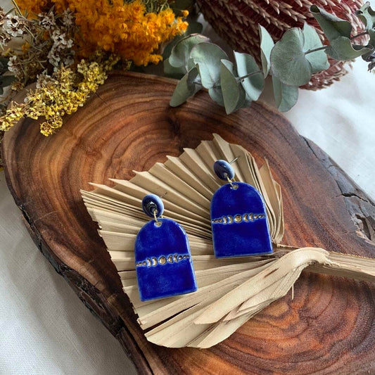 Porcelain Luna Earrings