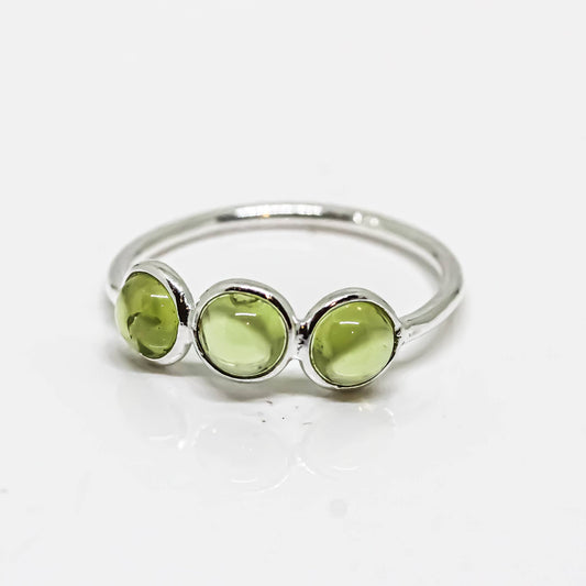 Peridot Ring Sterling Silver 925