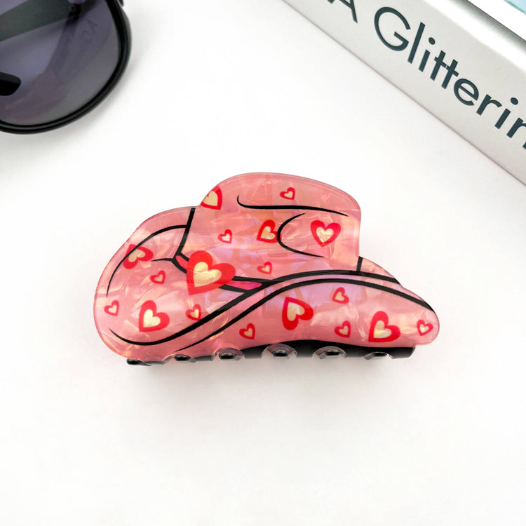 Cowboy Hat Retro British Style Hair Claw,