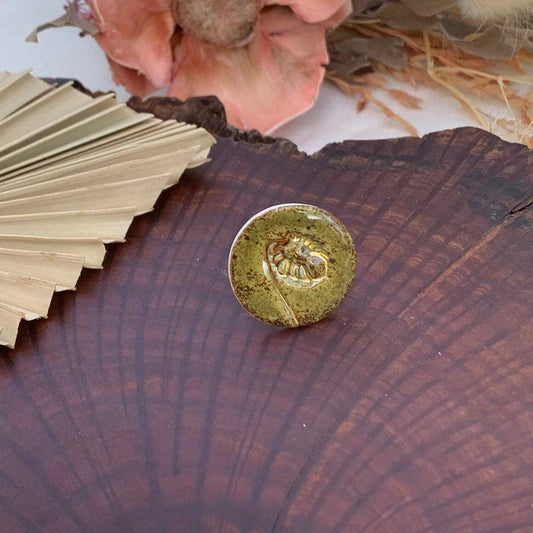 Porcelain Monstera Leaf Ring