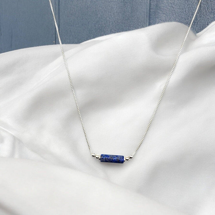 Lapis Lazuli Silver Necklace