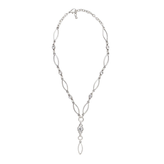 Pewter & Crystal 925 Necklace