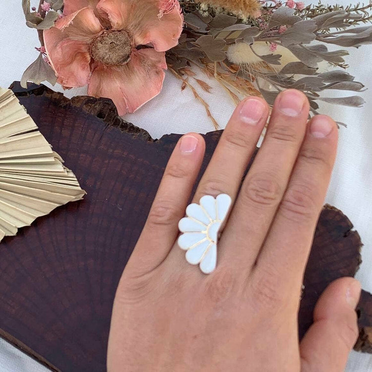 Porcelain Ring: White