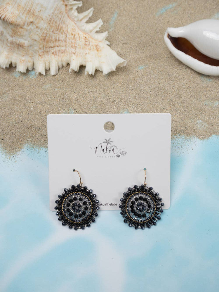 Sunburst Beaded Earrings