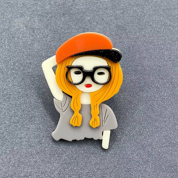 Creative Beauty Acrylic Brooch