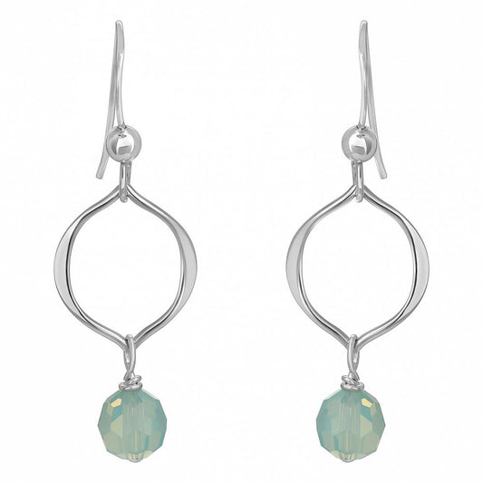 Crystal Pacific Silver Earrings