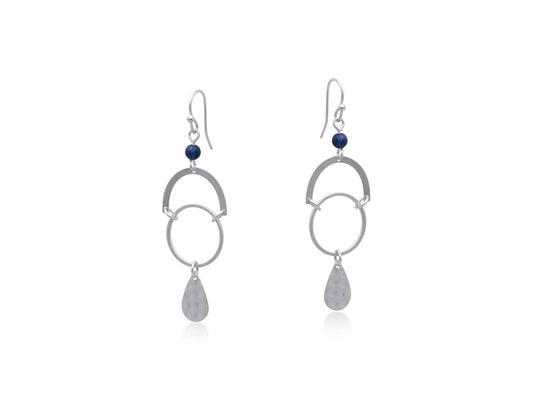 Delphi Priestess Tears Statement Earrings: Gold