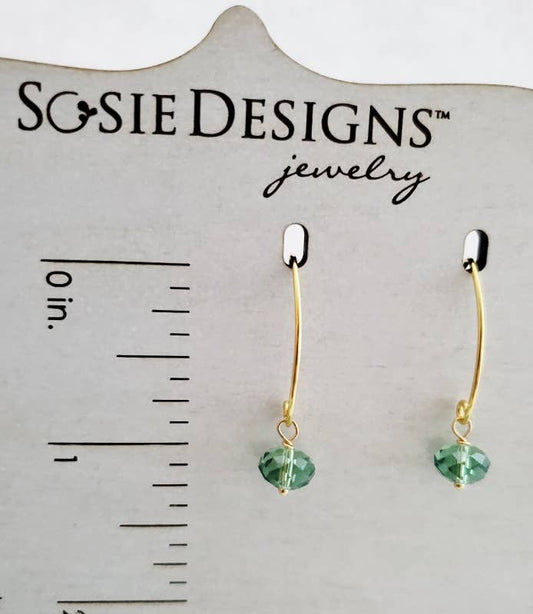 Gold Marquis Erinite Earrings