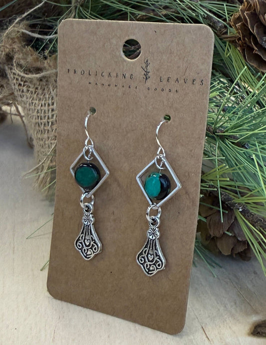 Turquoise Vintage Drop Earrings