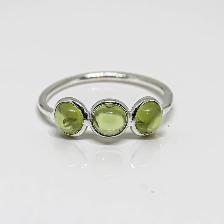 Peridot Ring Sterling Silver 925