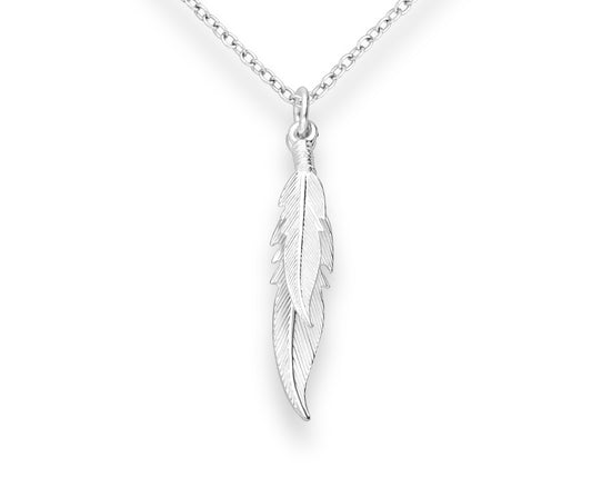 Feather Silver Pendant