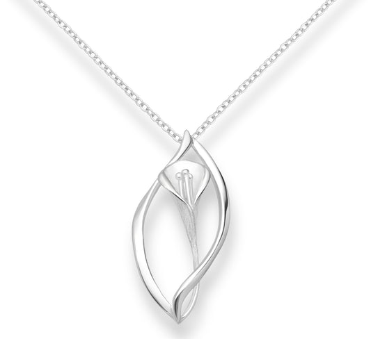 Floral Silver Pendant