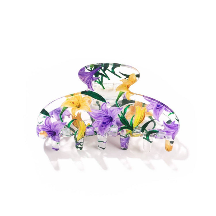 Lily Pattern Hair Claw