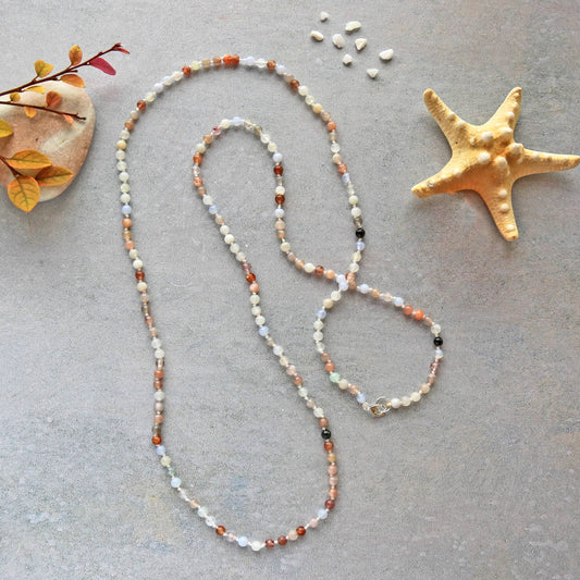 Moonstone Multi-colour Necklace