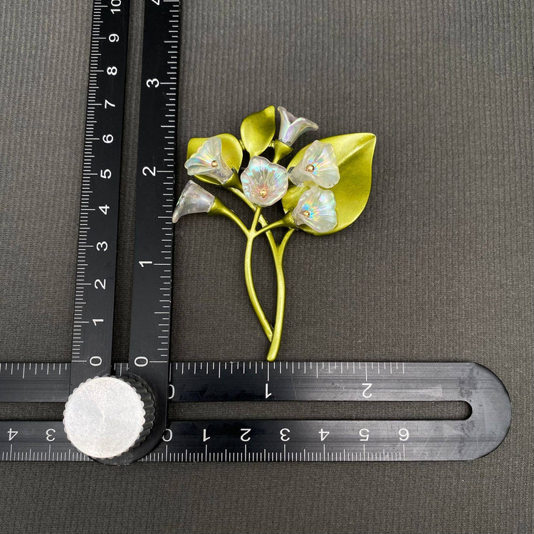 Morning Glory Resin Flower Brooch