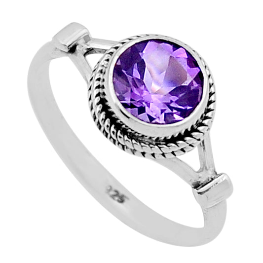 Amethyst Silver Ring