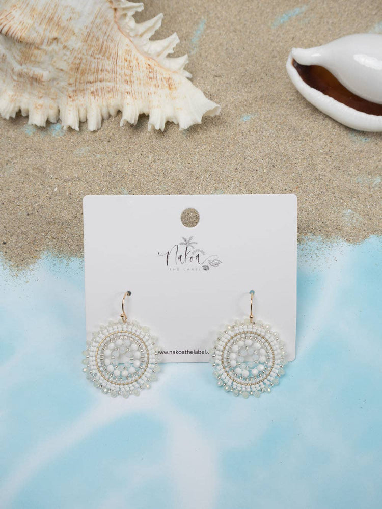 Sunburst Beaded Earrings