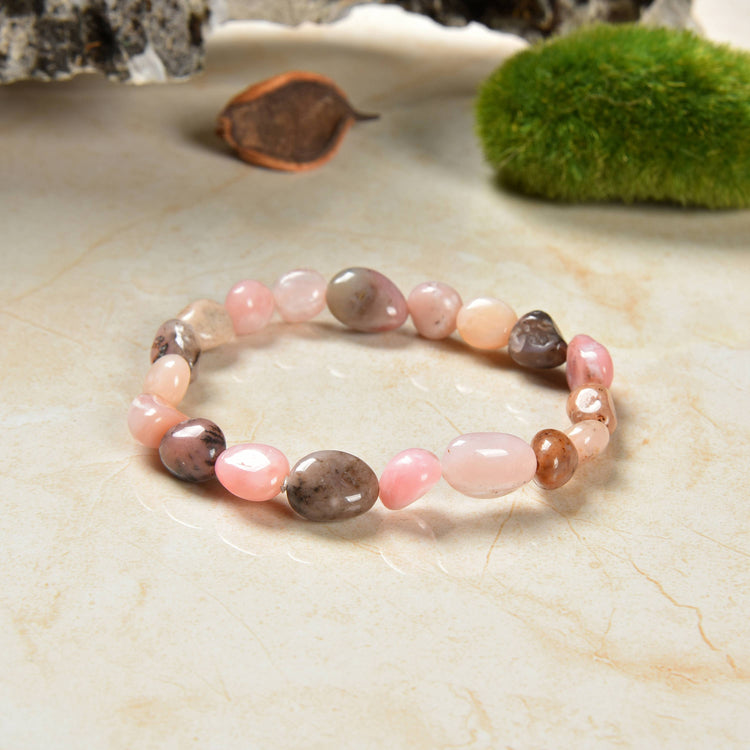 Pink Opal Stretch Bracelet