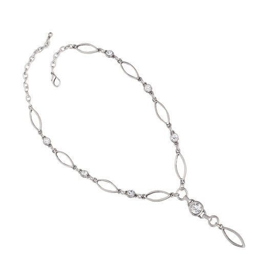 Pewter & Crystal 925 Necklace
