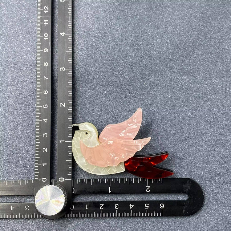 Bird Acrylic Brooch
