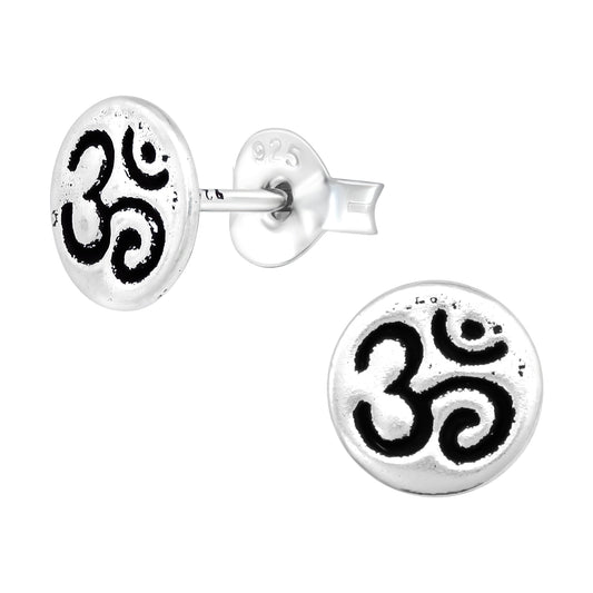 Silver Yoga Studs
