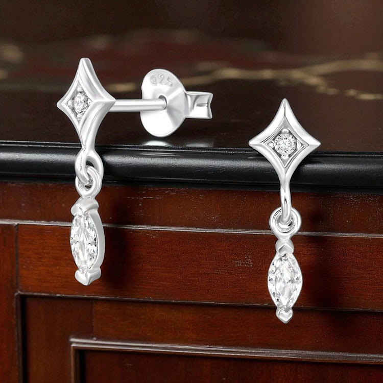 Crystal Set Stud Earrings