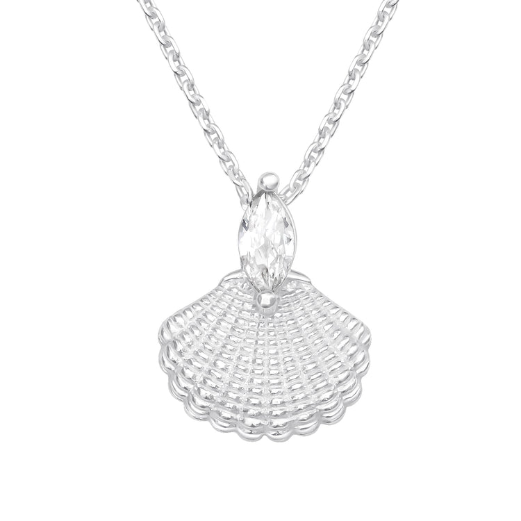925 Silver Necklace Marquise