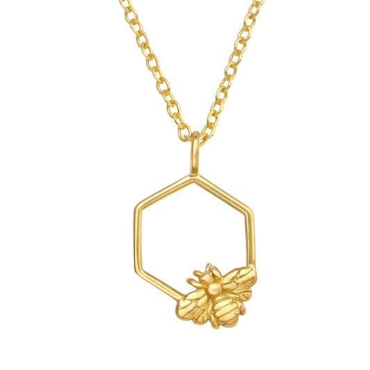 Honey Bee Necklace 925