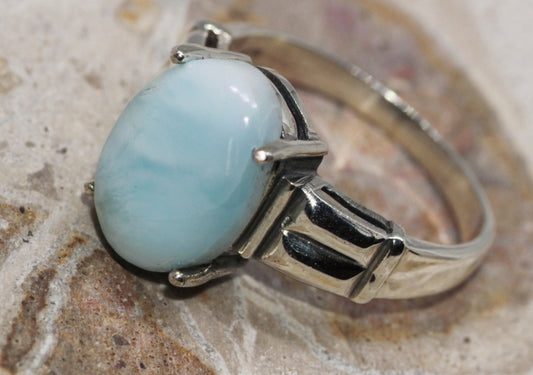 Blue Skies Silver Ring