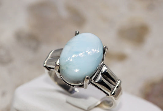 Blue Skies Silver Ring