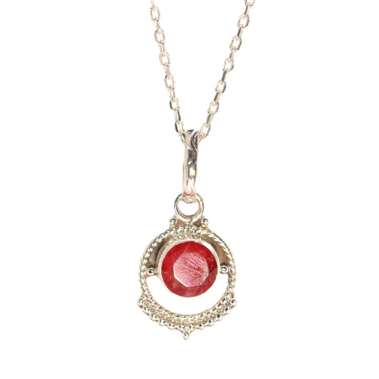 In a Circle Silver Pendant