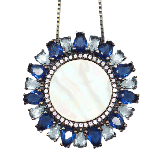 Sapphire Topaz Necklace