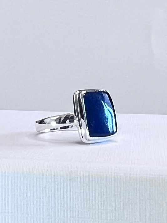 Lapis Lazuli Solitaire Ring