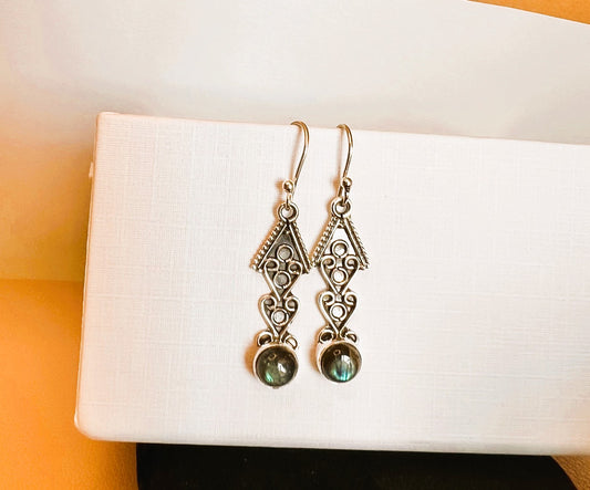 Labradorite Earrings