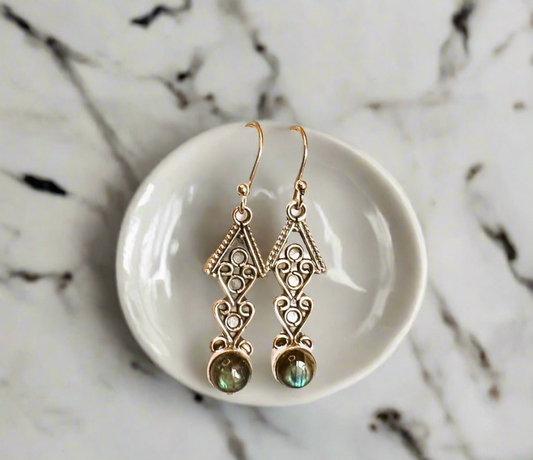 Labradorite Earrings