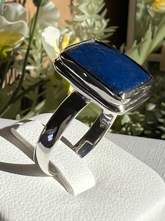 Lapis Lazuli Solitaire Ring