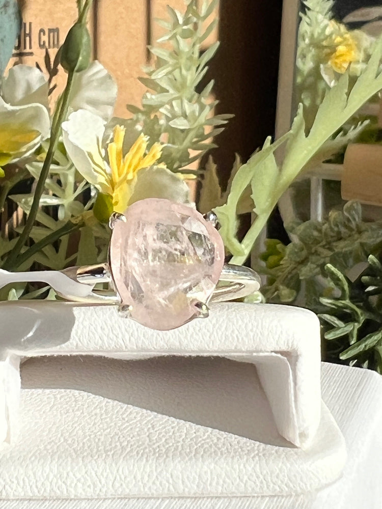 Morganite Solitaire Ring