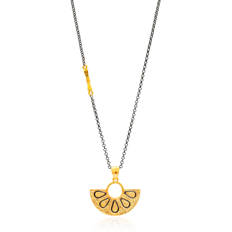 Monaco Black Gold Necklace