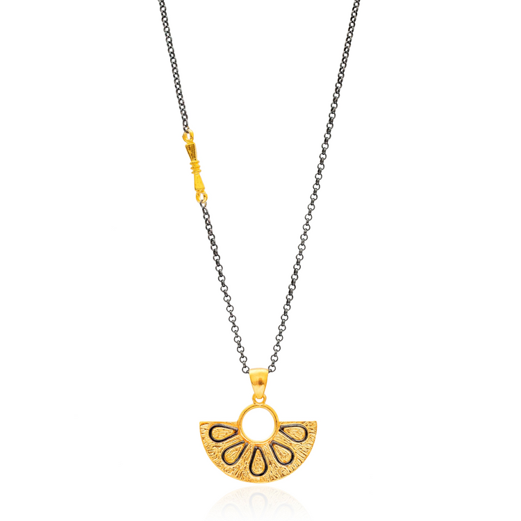 Monaco Black Gold Necklace