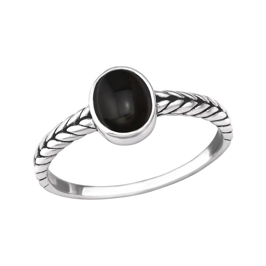 Silver Ring ONYX