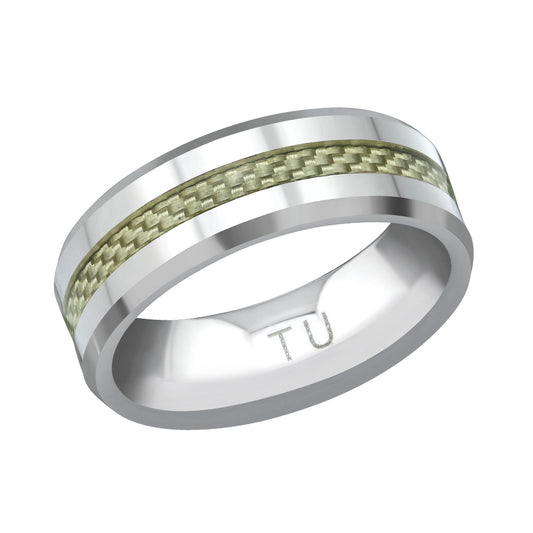 Tungsten Line Ring