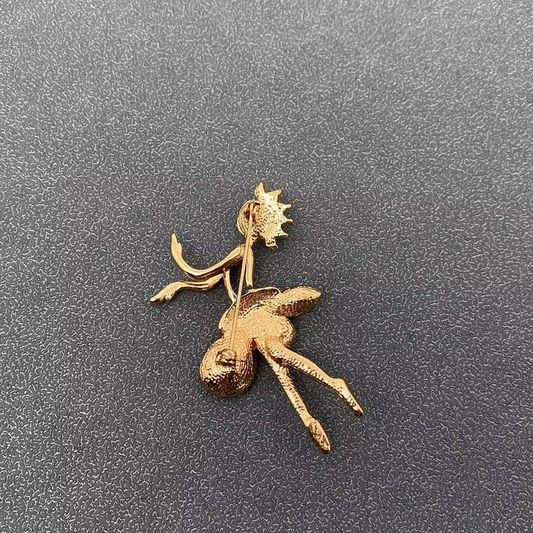 Sparkling Dancing Girl Brooch