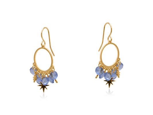 PENELOPE PETITE BRASS EARRINGS: MATCHA GREEN