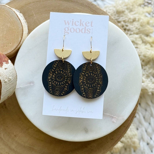 Kalaloch | Coal Earrings