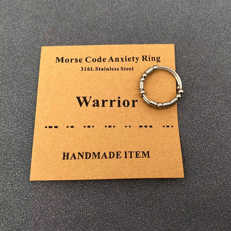 Morse Code Adjustable Ring: BFF