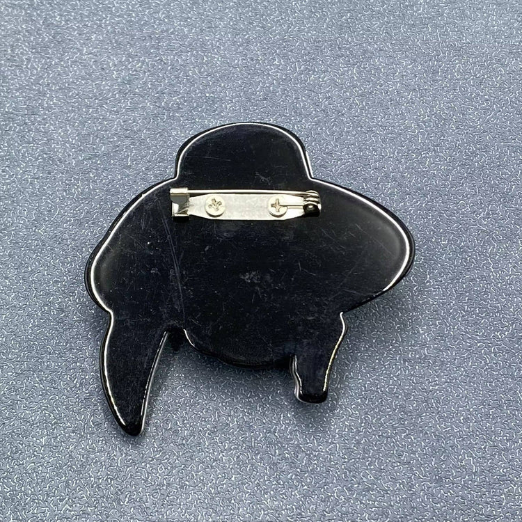 Fashion Girl Acrylic Brooch