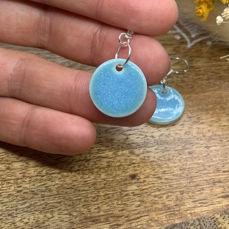 Vera - Porcelain Earrings: Small Flower Print