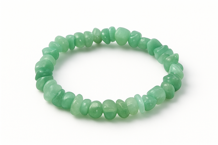 aventurine gemstone chip bracelet