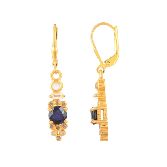 Sapphire Vermeil Earrings